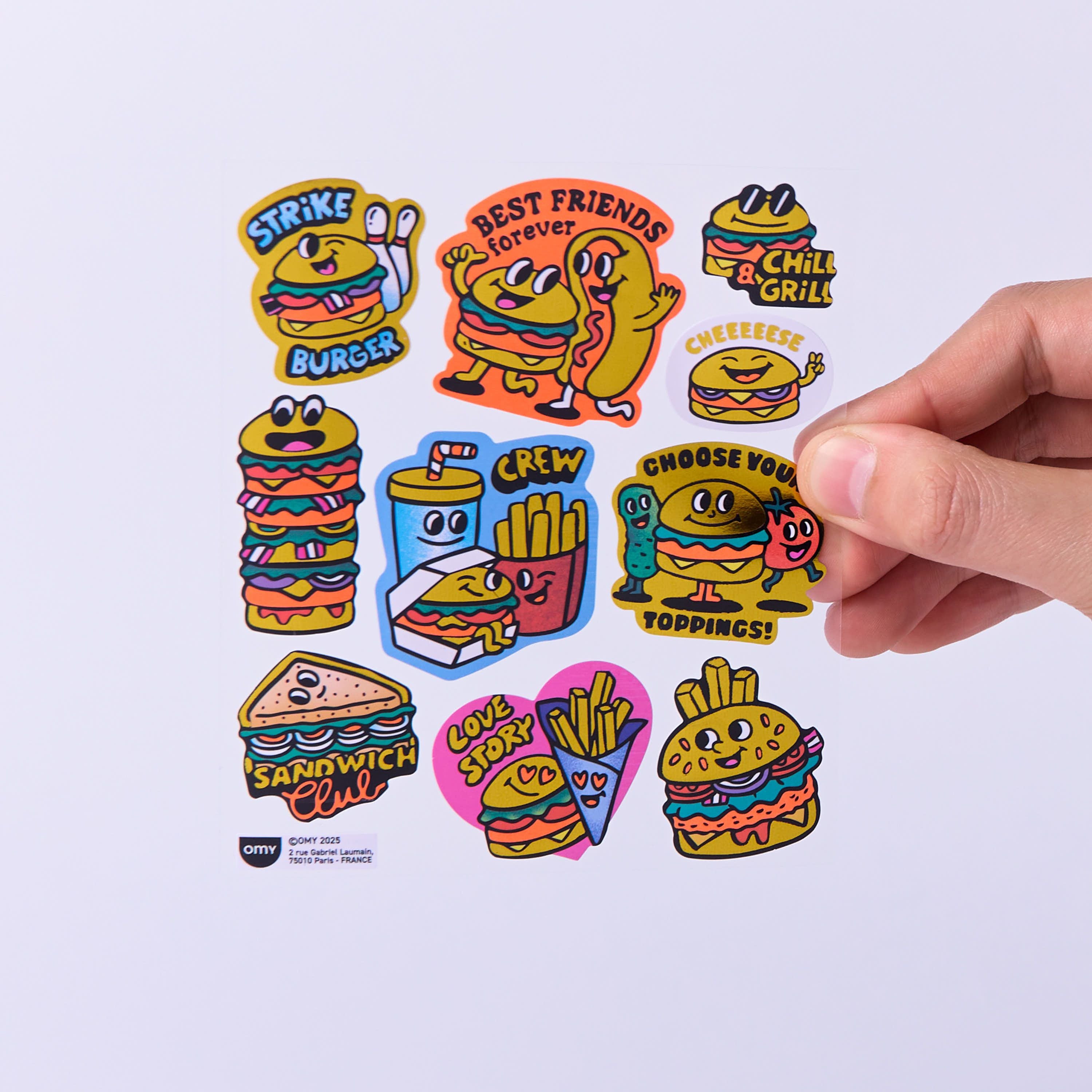 STICKER COLLECTION - M - BURGER