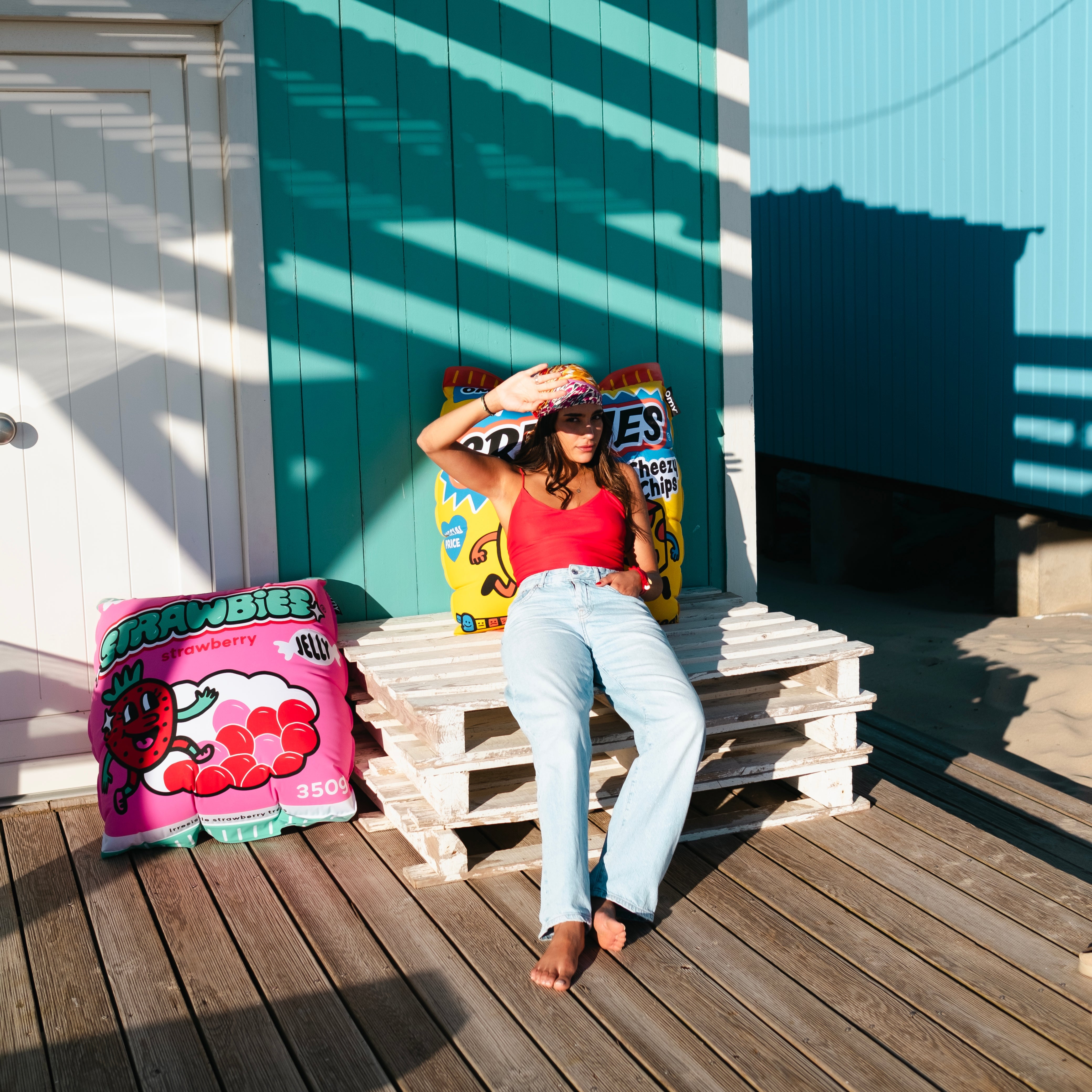 COUSSINS GONFABLES GEANT - CRISPIES