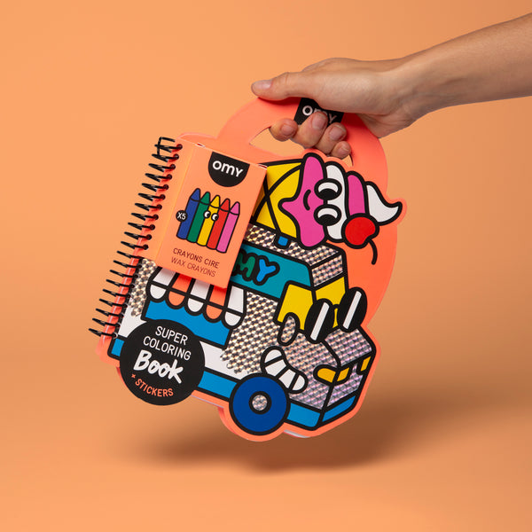 SUPER COLORING & STICKERS BOOK - YUMMY