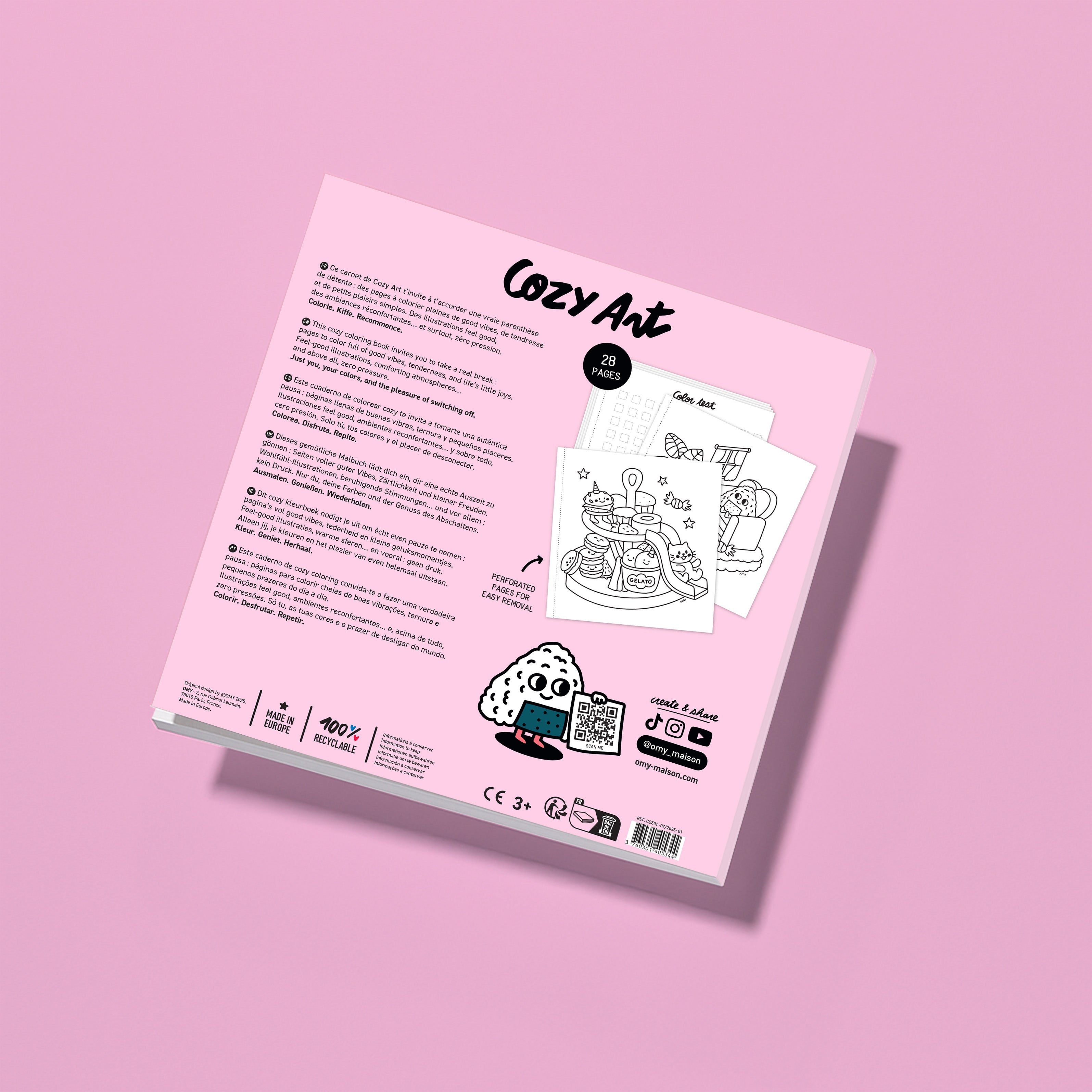 COZY ART COLORING BOOK - KAWAI