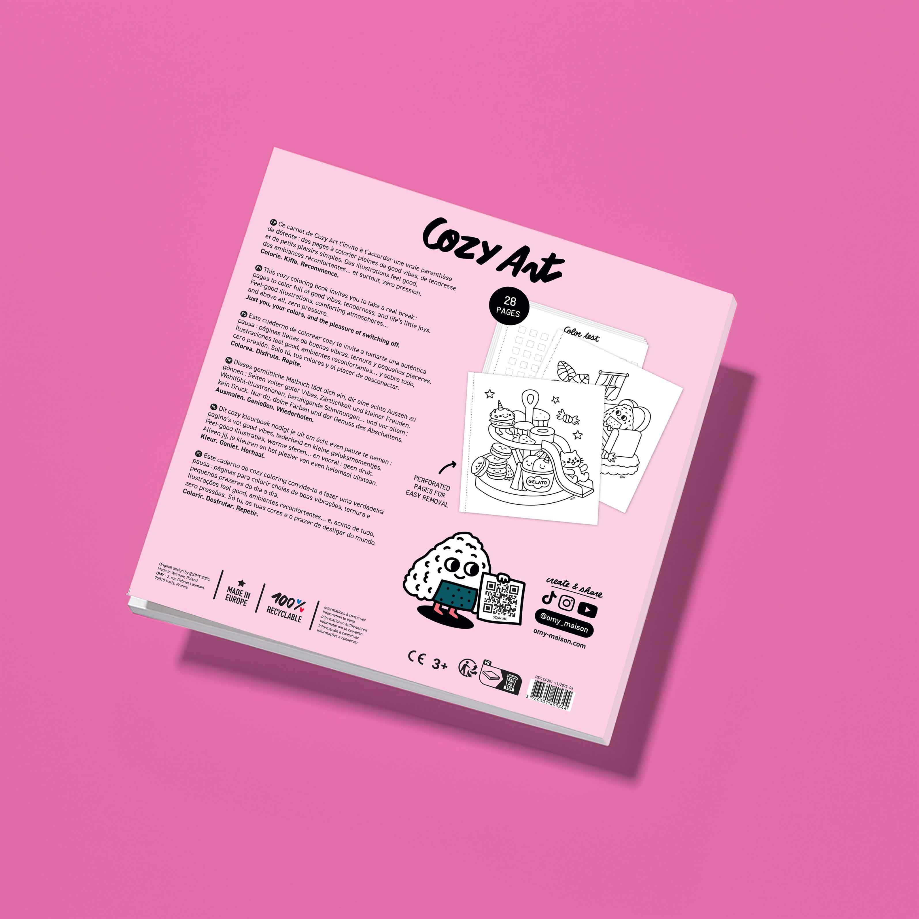 COZY ART COLORING BOOK - KAWAI