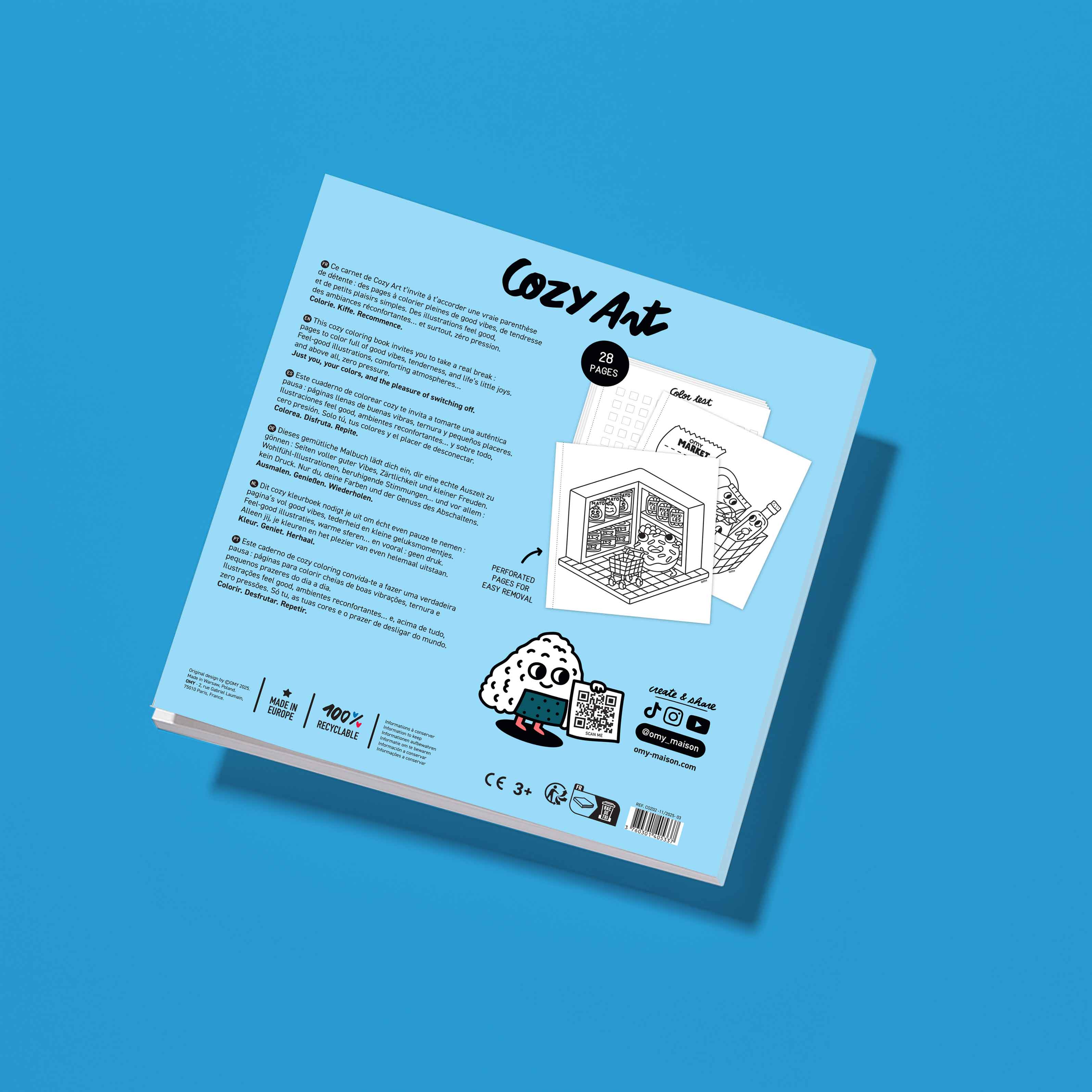 COZY ART COLORING BOOK - SUPERMARKET