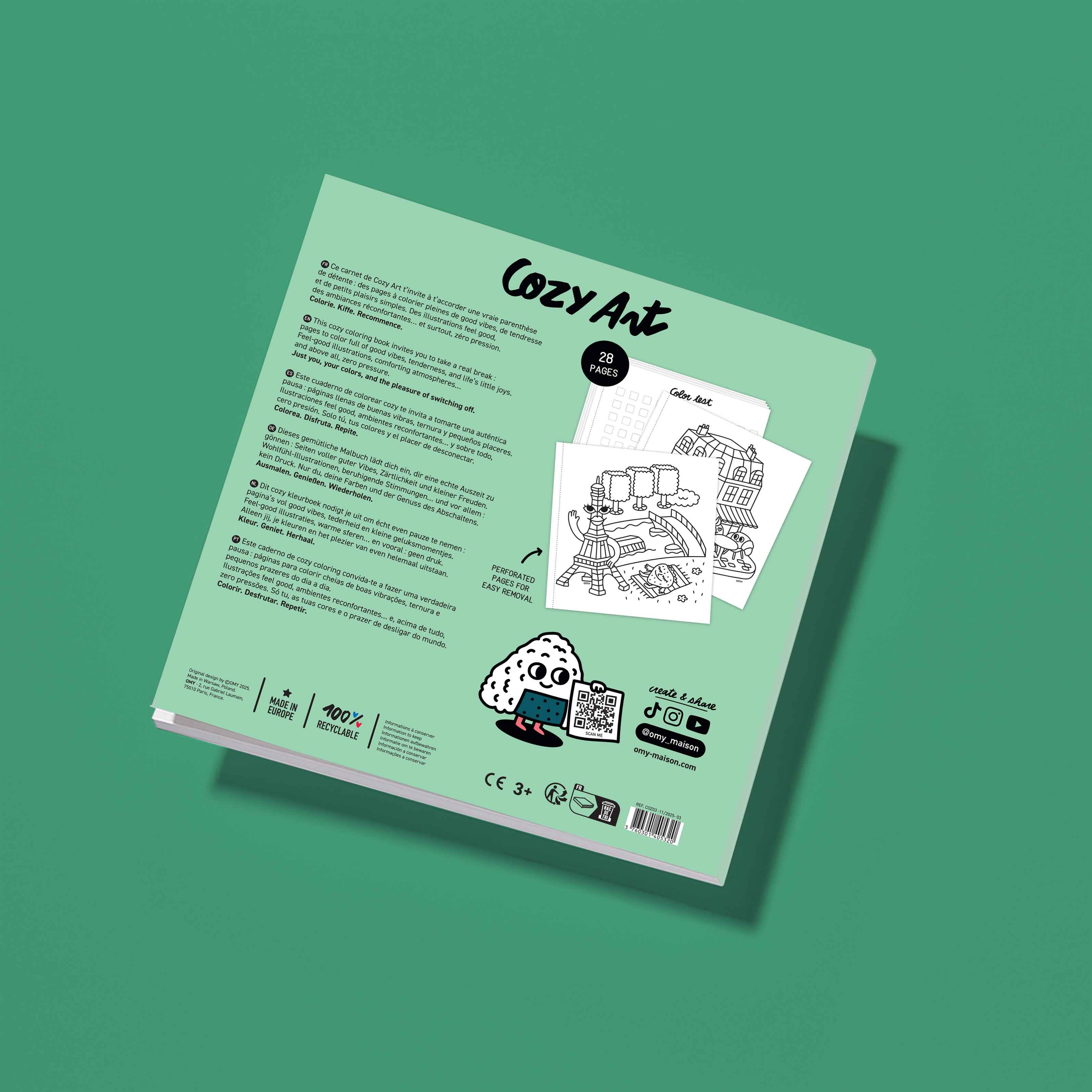 COZY ART COLORING BOOK - PARIS