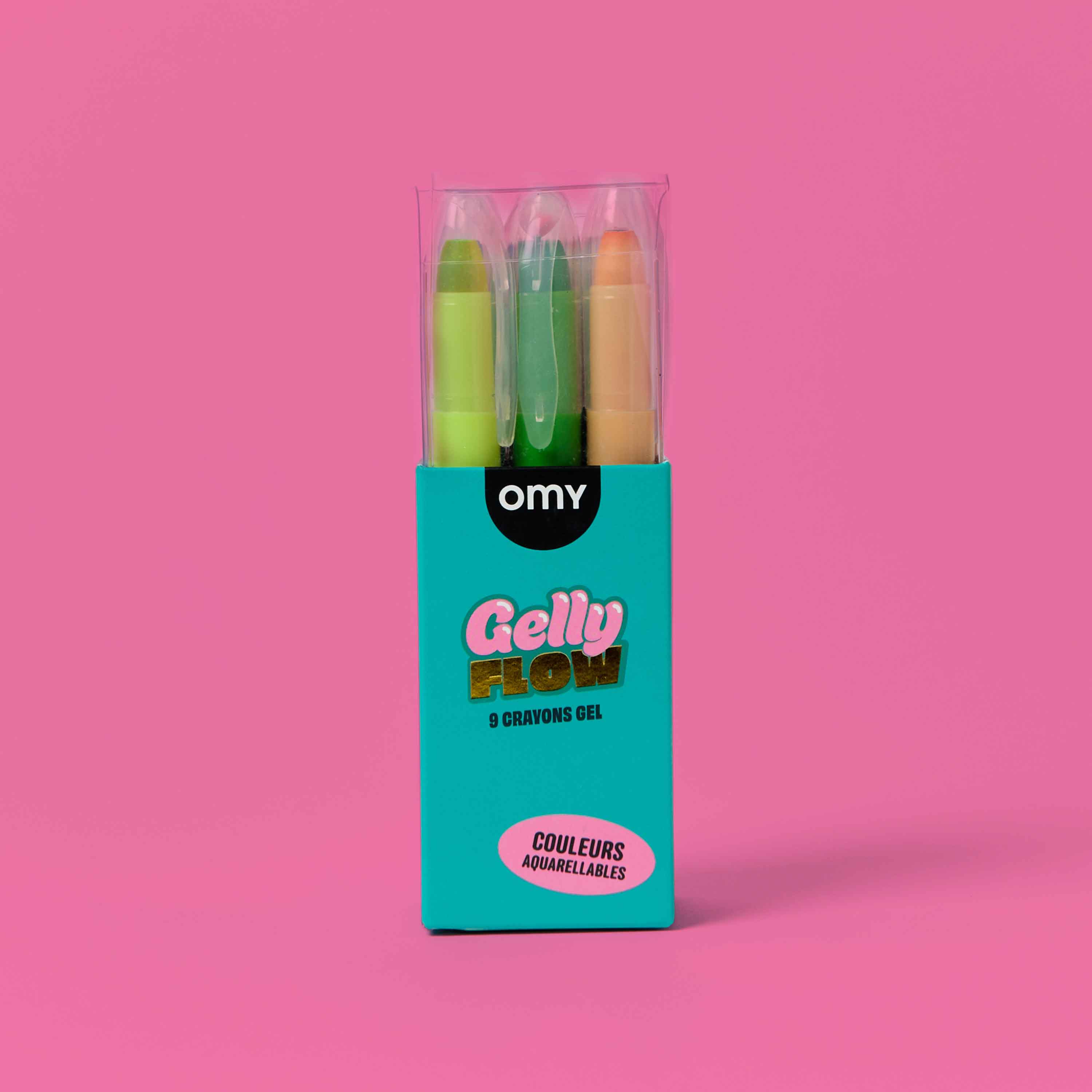 9 CRAYONS GELLY FLOW