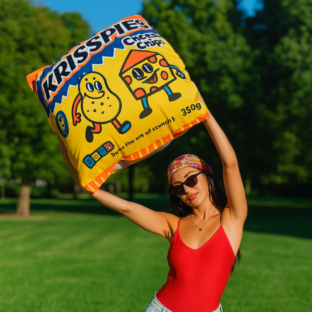 COUSSINS GONFABLES GEANT - CRISPIES