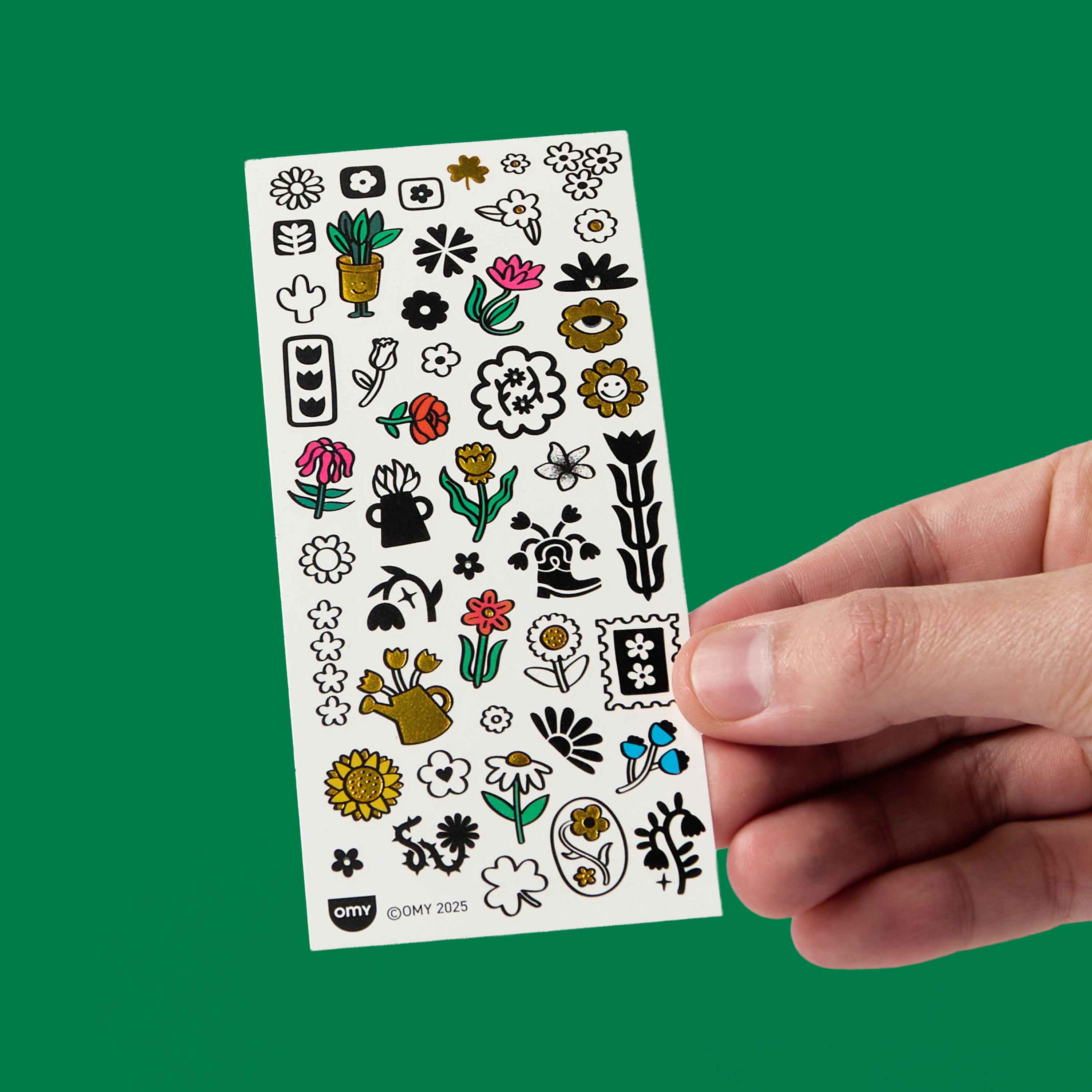 12 FLASH TATTOOS - FLOWER POWER
