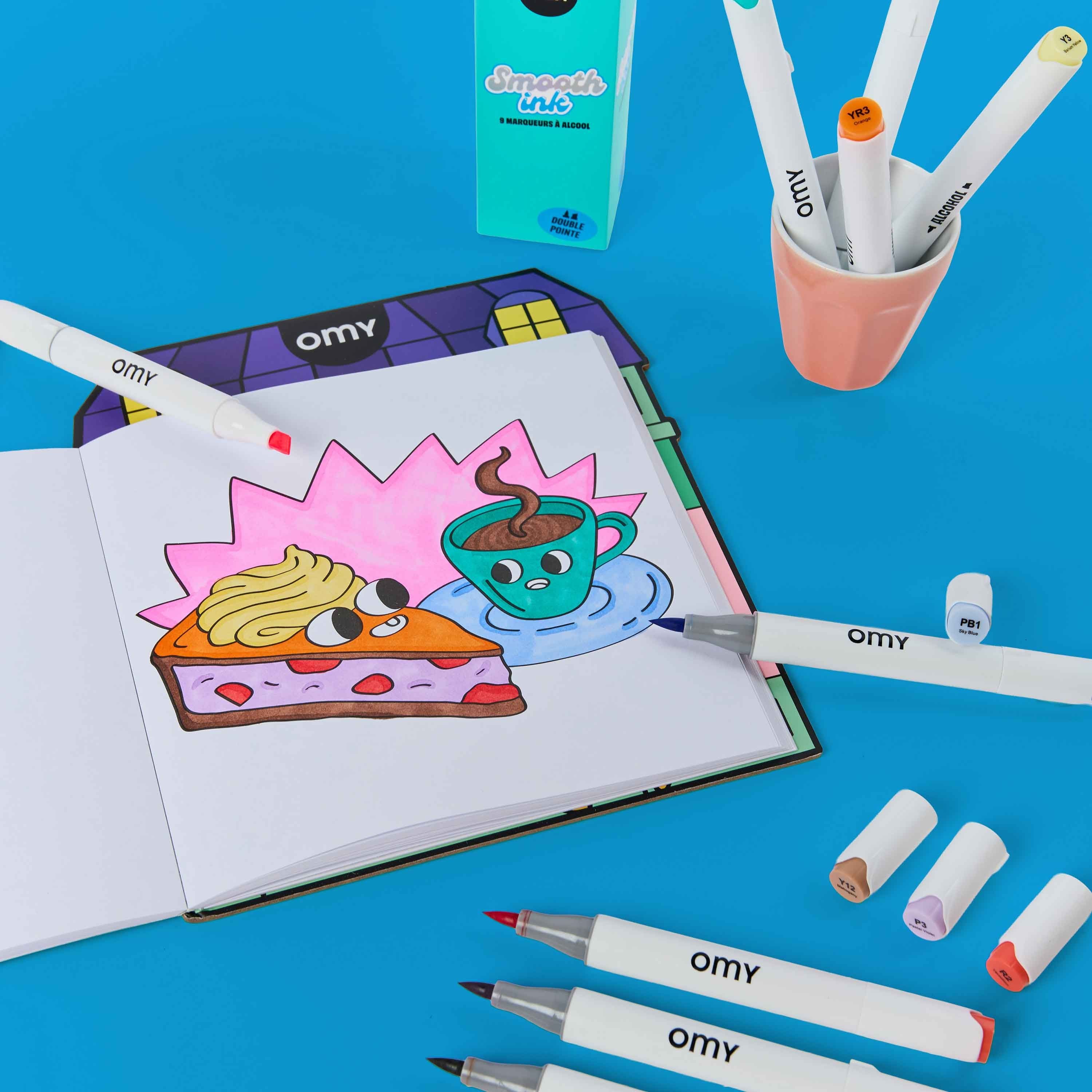 9 FEUTRES ALCOOL SMOOTH INK