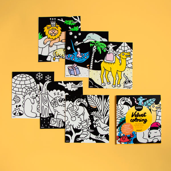 VELVET COLORING ANIMALS