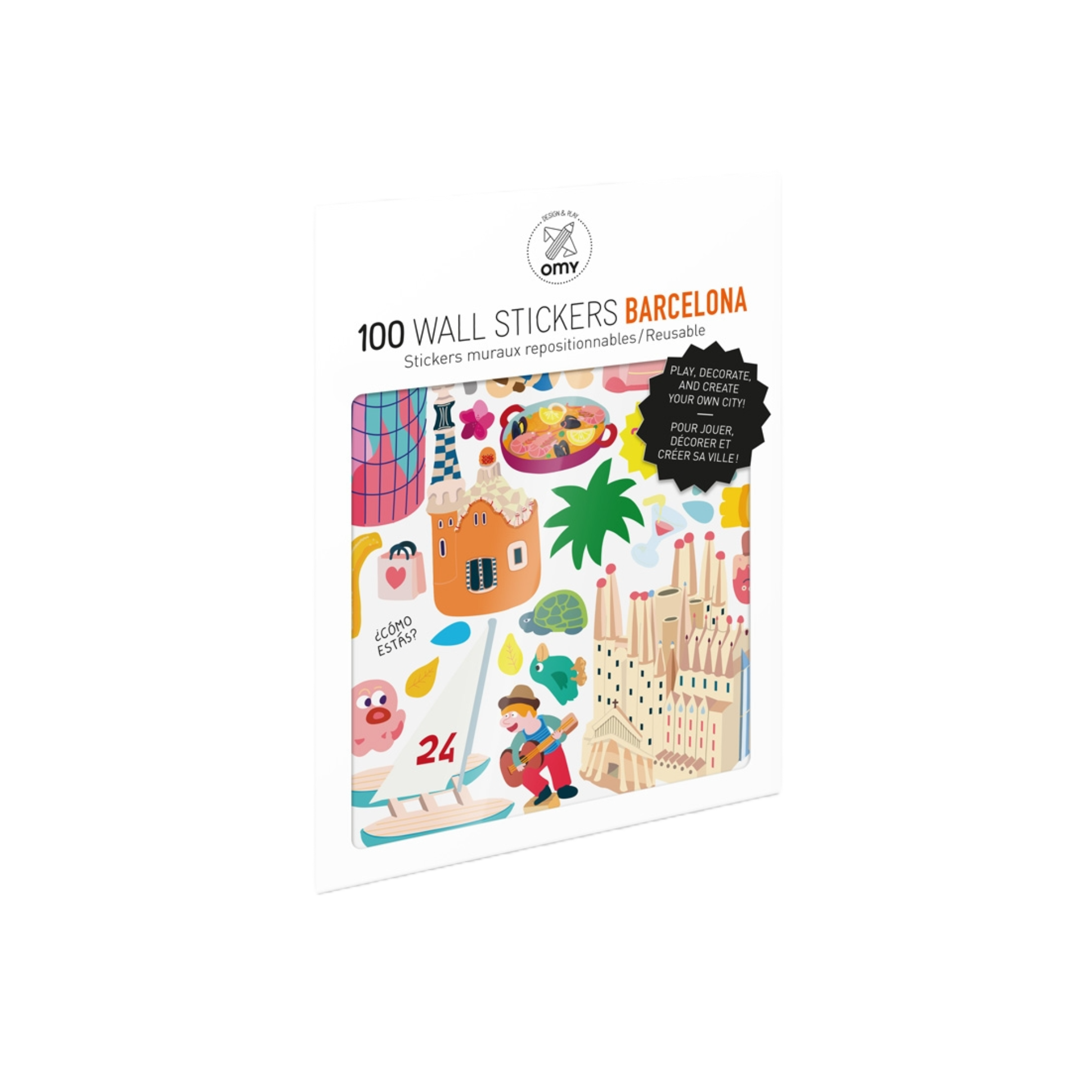 100 STICKERS MURAUX - BARCELONA