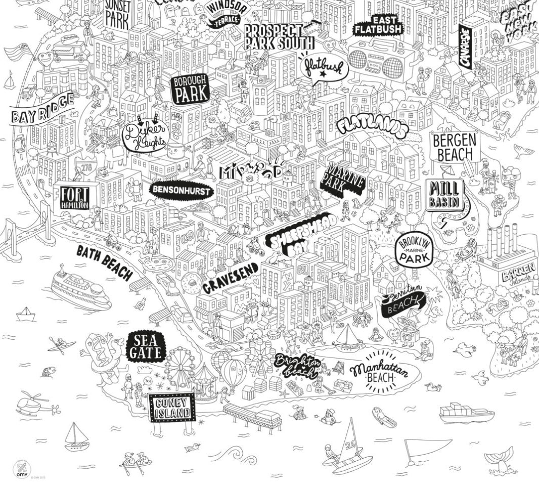 Brooklyn - Coloriage XXL