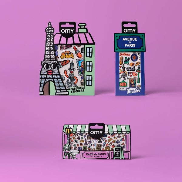 ASSORTIMENT DE 18 FABULOUS STICKERS - PARIS