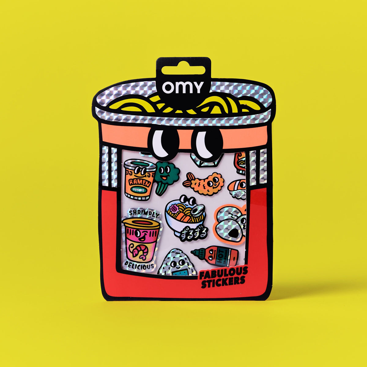 NOODLES - BIG - FABULOUS STICKERS x 12