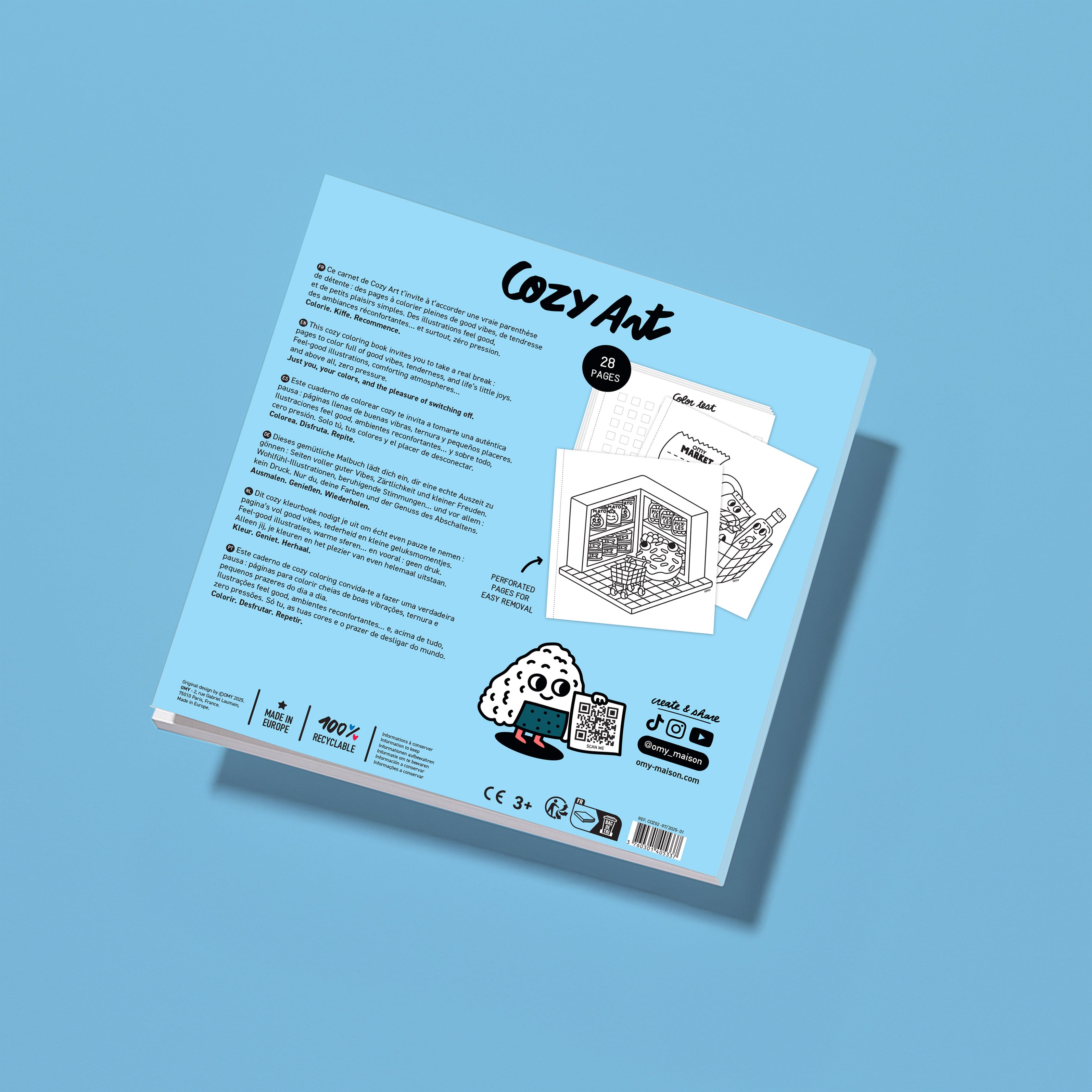 COZY ART COLORING BOOK - SUPERMARKET