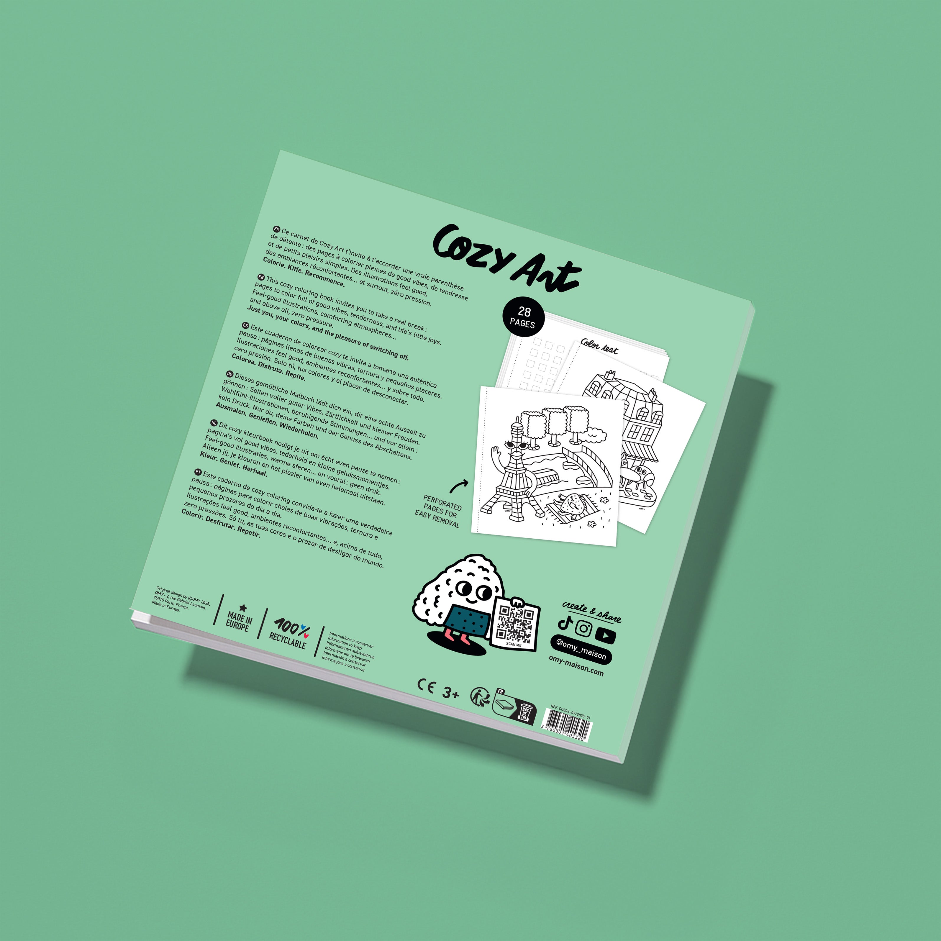 COZY ART COLORING BOOK - PARIS