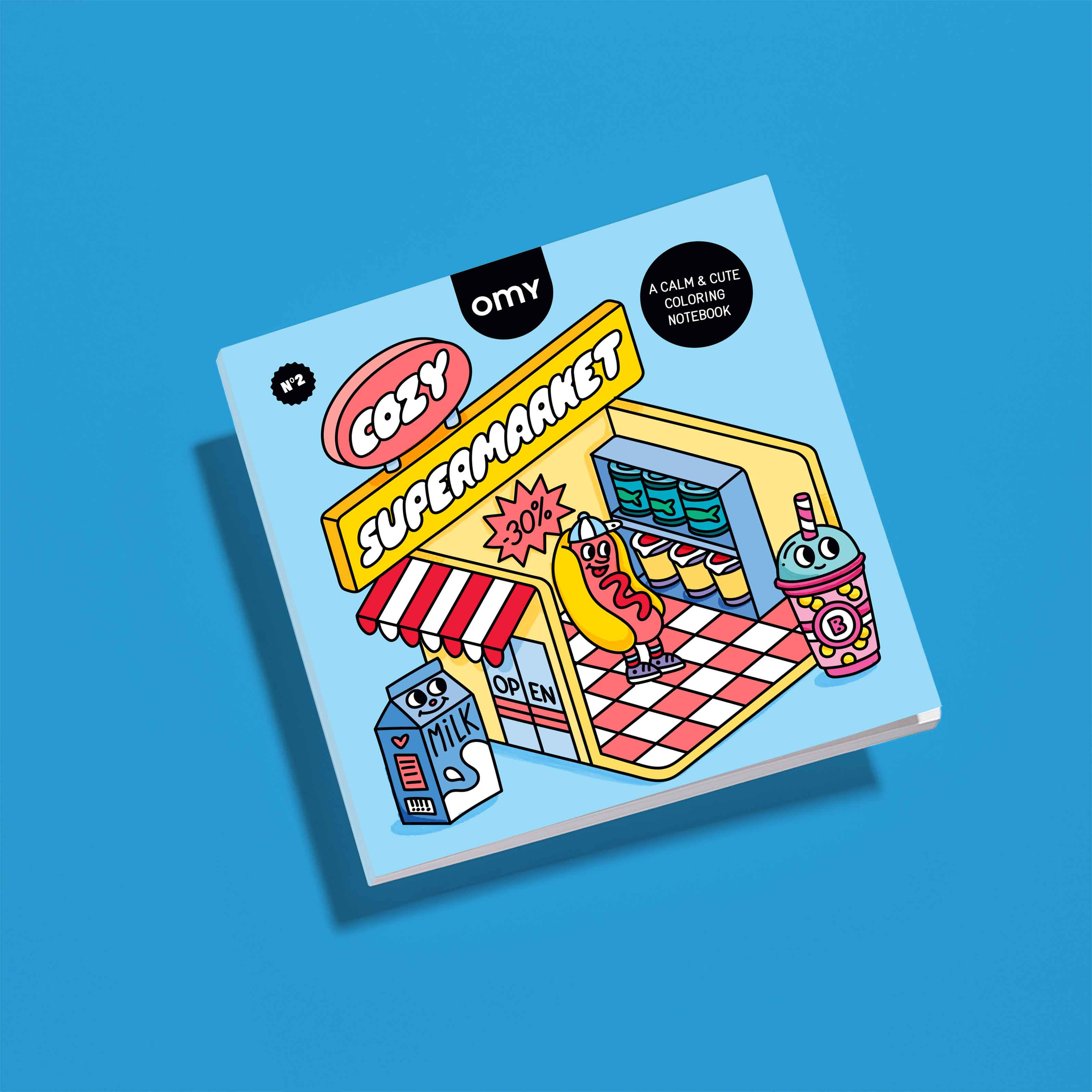 COZY COLORING BOOK - SUPERMARKET