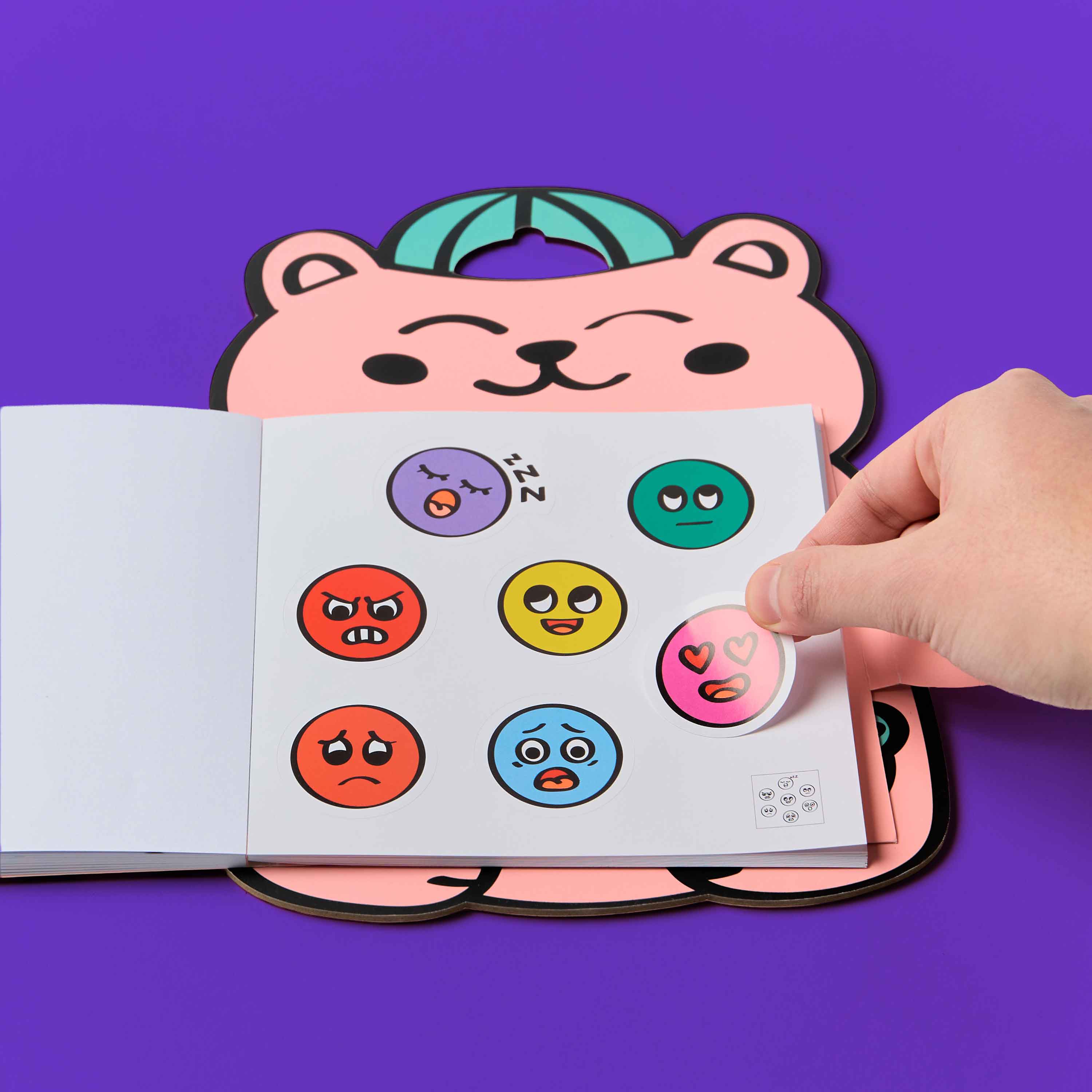 6 MONTESSORI STICKERS BOOKS - EMOTIONS