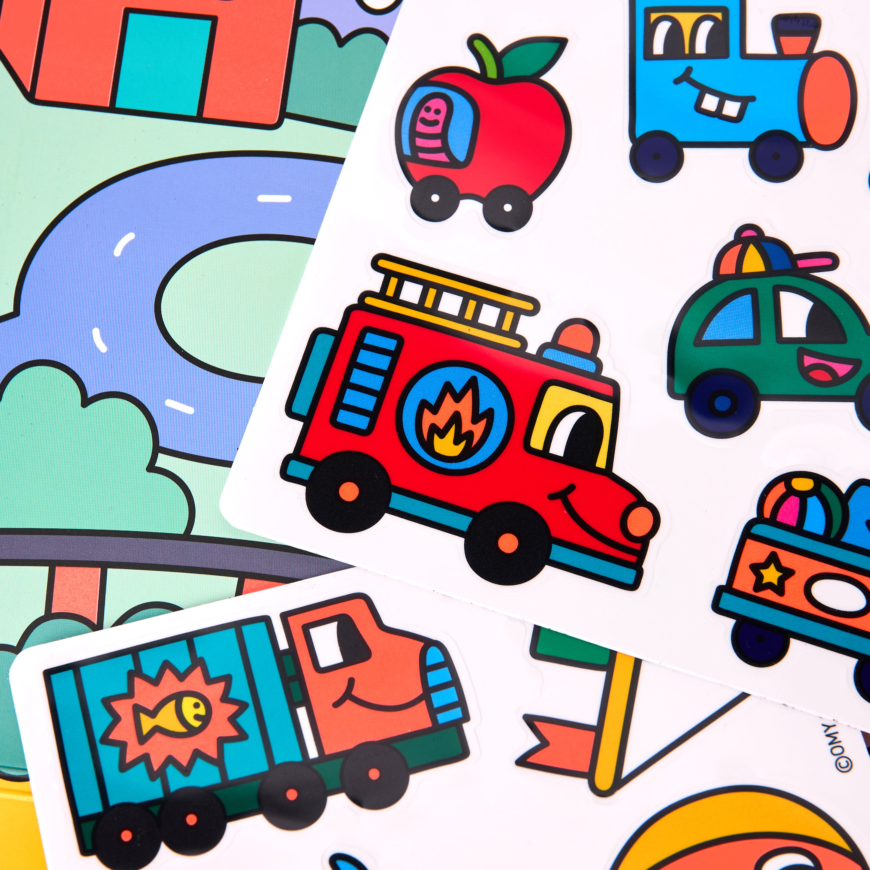MONTESSORI STICKERS KIT - VROOM VROOM