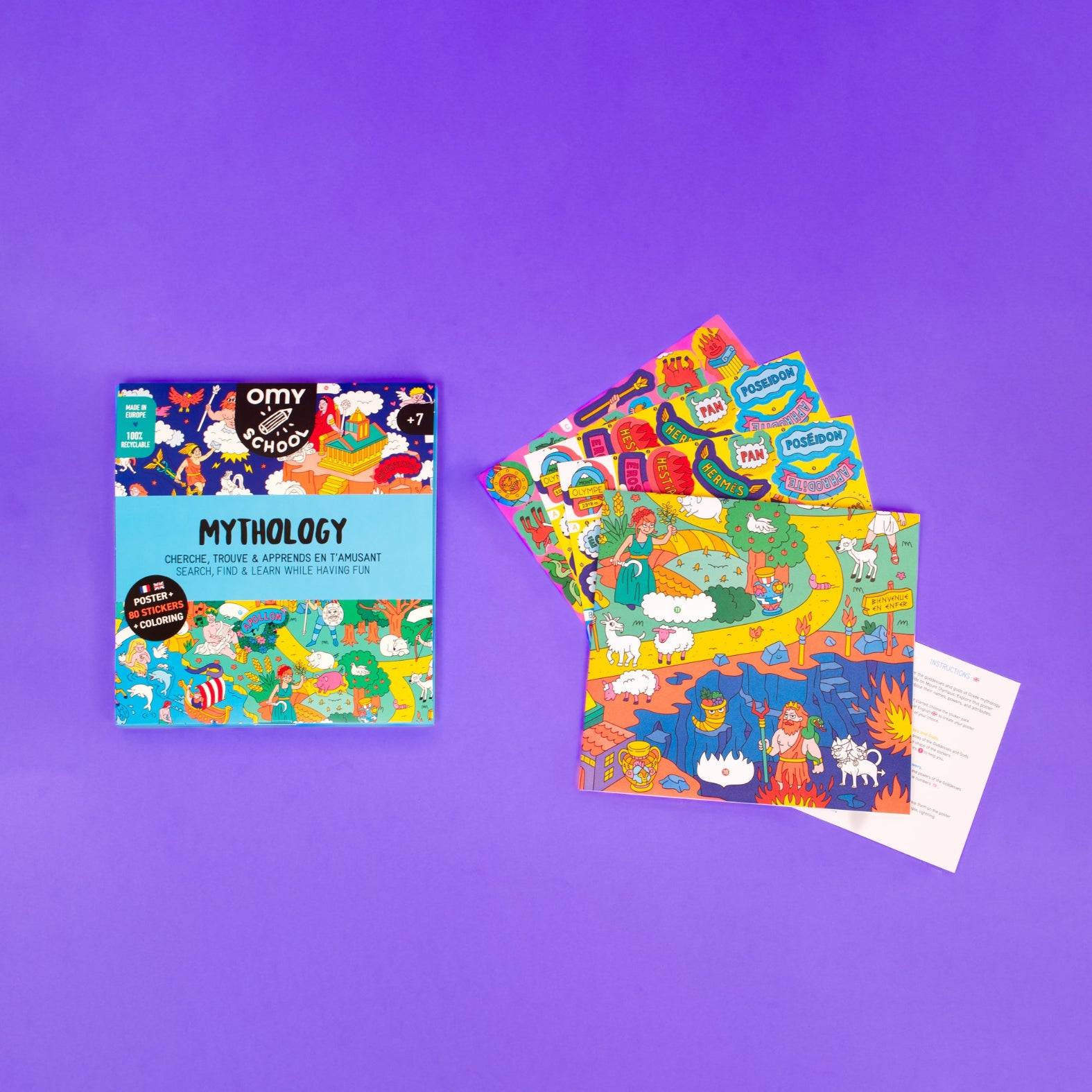 POSTER GEANT EDUCATIF - Mythologie