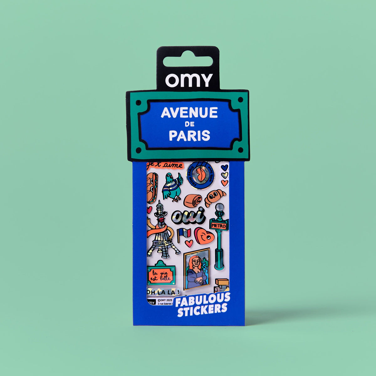 PARIS - ICONIC - FABULOUS STICKERS x 12