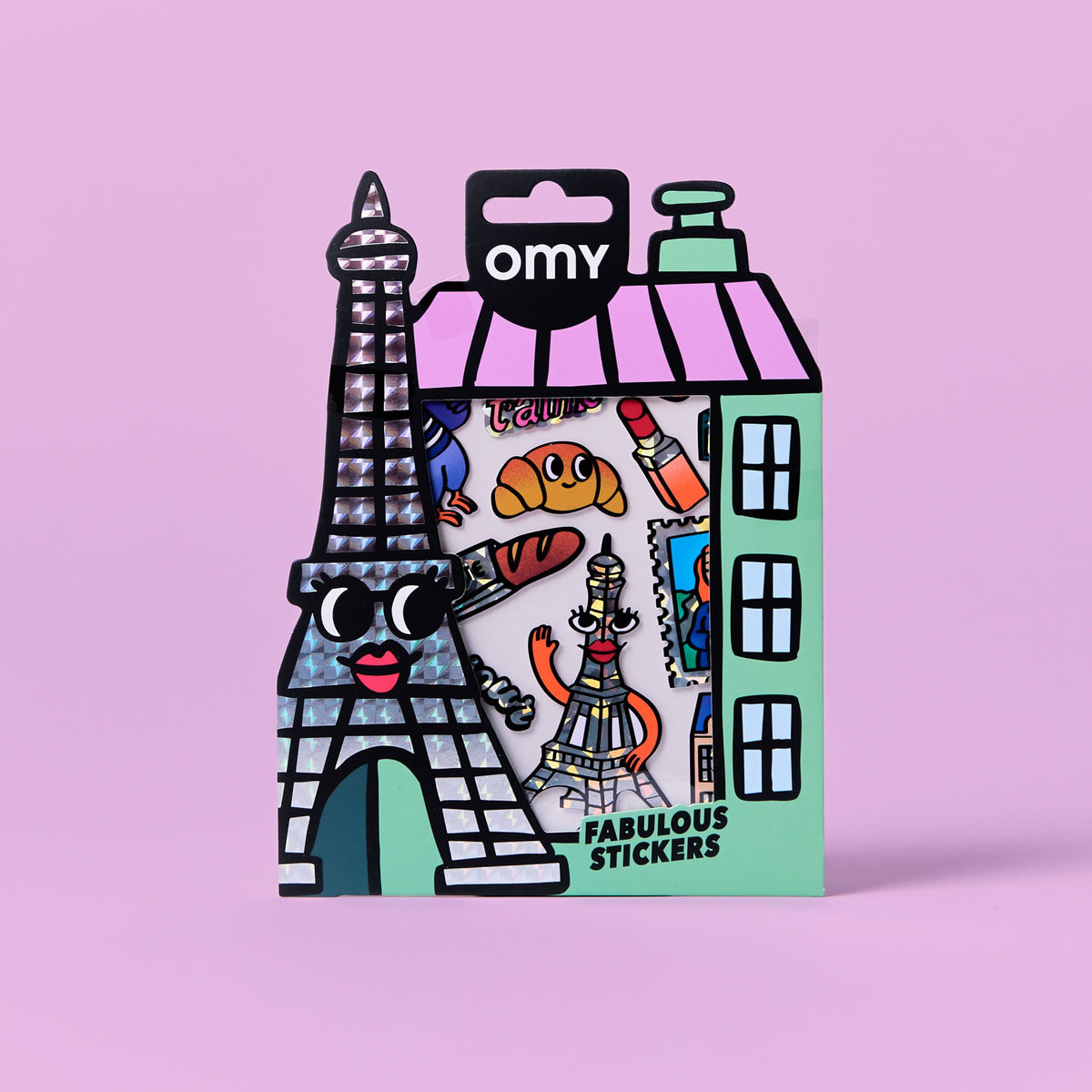 PARIS - BIG - FABULOUS STICKERS x 12