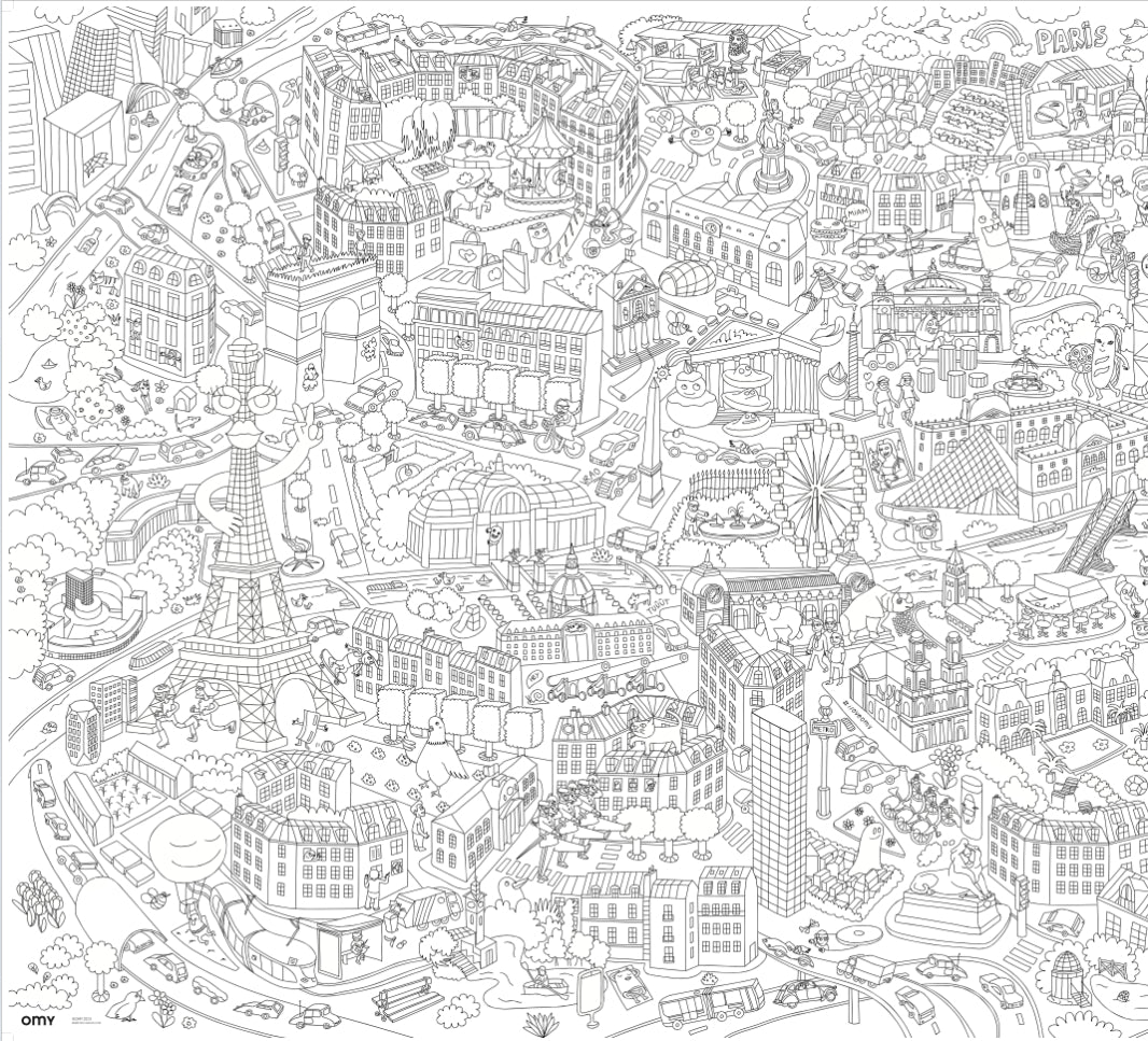 Paris - Coloriage XXL